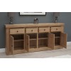 Bordeaux Solid Oak Furniture 4 Door 4 Drawer Sideboard  RG94DSB